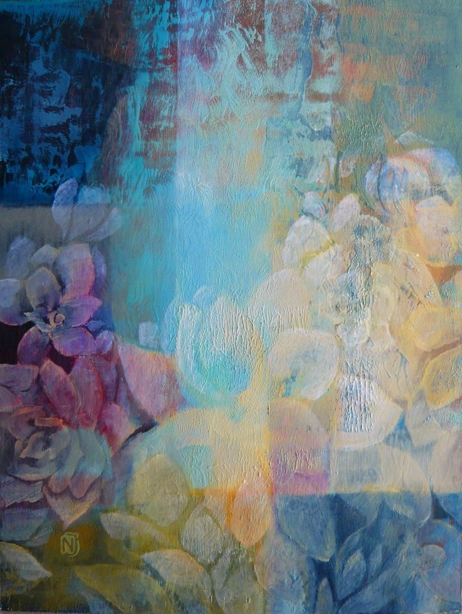 Felfénylő 35x46 olaj, farost 2018