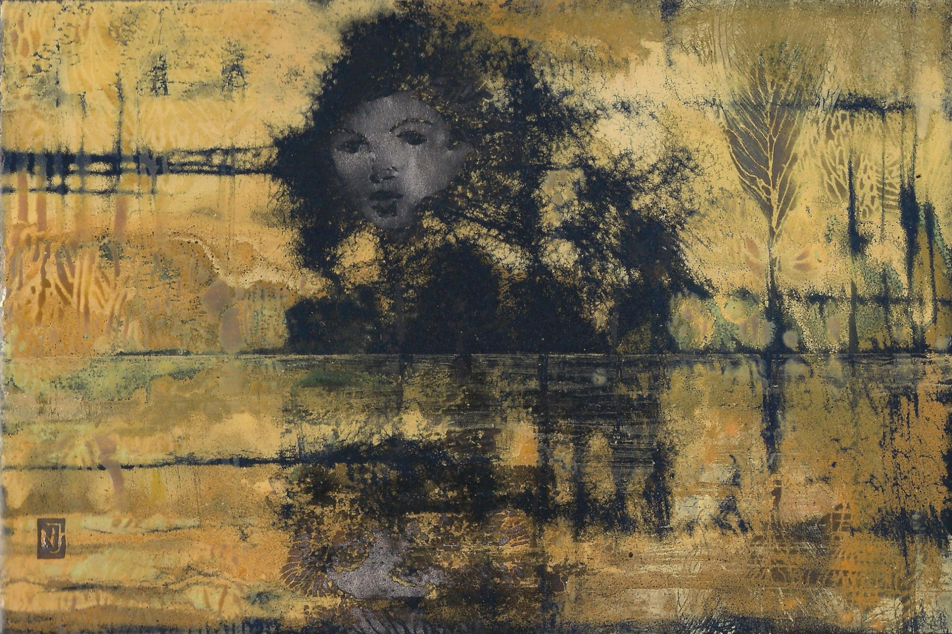 Őszi tájban II. 10x15 cm 2014